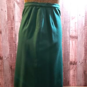 Vintage Pendleton Green Wool Skirt